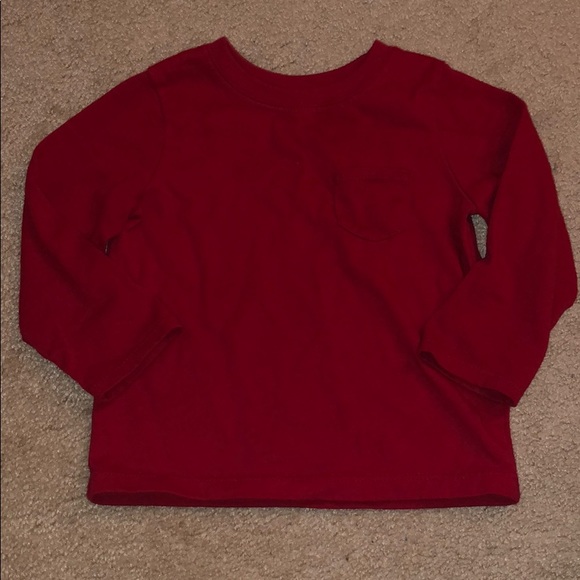 Red pocket long sleeve for BOYS - Picture 1 of 3